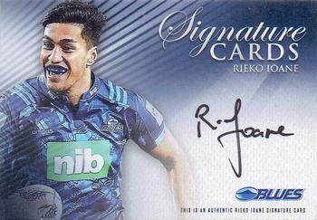 2018 Tap 'N' Play New Zealand Rugby - Signatures #SC-05 Rieko Ioane Front
